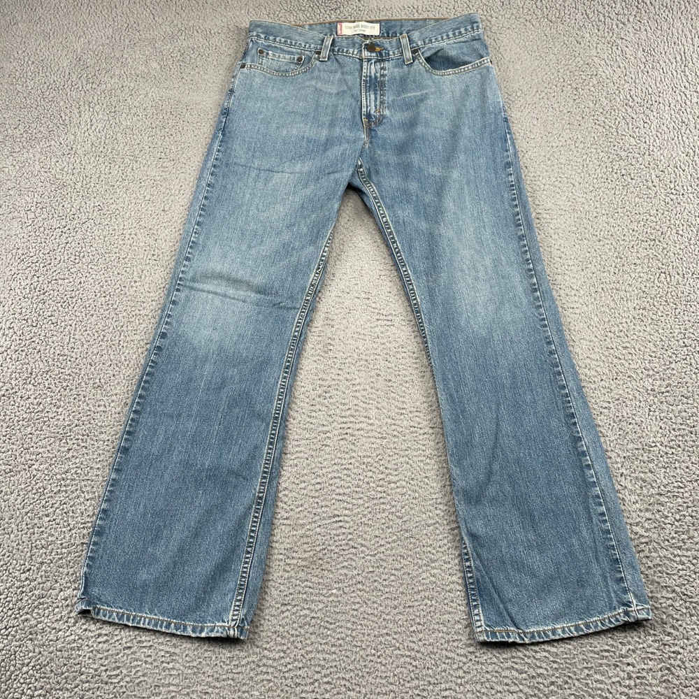 Levi 527 Jeans Mens 34x32 Blue Low Rise Boot Fit Denim Casual Y2K